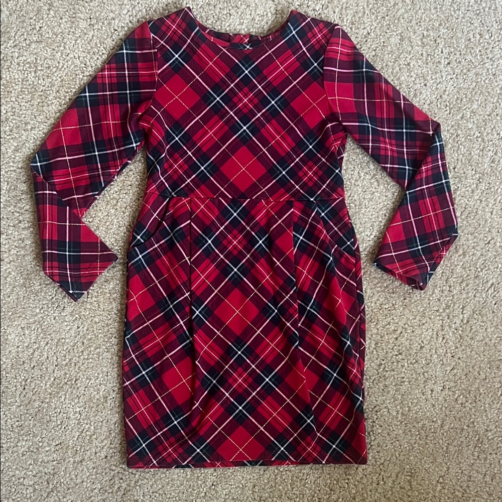 H&M Red and Black Plaid Kids Dress